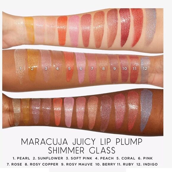 🌻 Tarte Pearl Shimmer Glass Juicy Lip Plump New FullSz - Picture 6 of 9